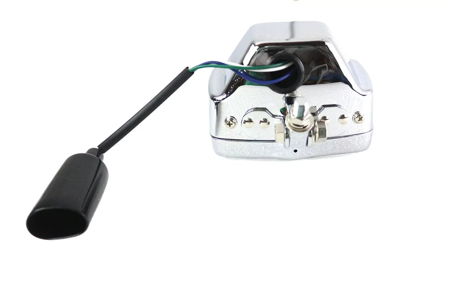 12 Volt Chopper Rectangular Headlamp Chrome by V-Twin