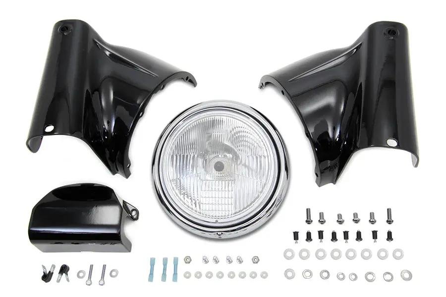 Black Headlamp Cowl Kit by Wyatt Gatling