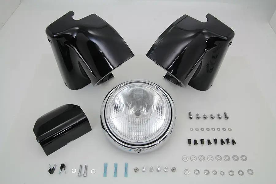 Black Headlamp Cowl Kit by Wyatt Gatling