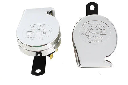 V-Twin Mini Turbine Horn Set 12 Volt Hi/Low Tone for Motorcycles and Vehicles by V-Twin