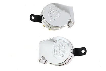 V-Twin Mini Turbine Horn Set 12 Volt Hi/Low Tone for Motorcycles and Vehicles by V-Twin