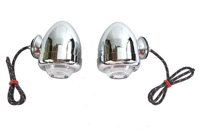 V-Twin Replica Guide DH-49 Bullet Marker Lamp Set for Harley Davidson FL (1941-1950) by V-Twin