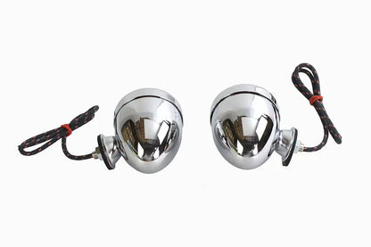 V-Twin Replica Guide DH-49 Bullet Marker Lamp Set for Harley Davidson FL (1941-1950) by V-Twin