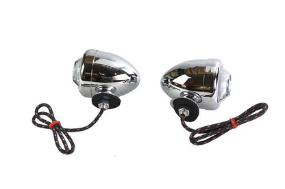 V-Twin Replica Guide DH-49 Bullet Marker Lamp Set for Harley Davidson FL (1941-1950) by V-Twin