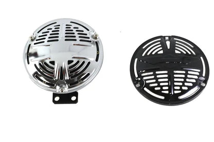 V-Twin 12 Volt Spring Horn with Black Face - Classic Motorcycle Horn Part #33-1830 by V-Twin