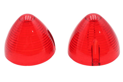 V-Twin Bullistic Turn Signal Lenses in Red – Fits Harley Davidson Models from 1966 to 2021 by V-Twin