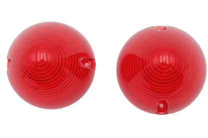 V-Twin Bullistic Turn Signal Lenses in Red – Fits Harley Davidson Models from 1966 to 2021 by V-Twin