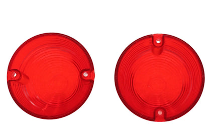 V-Twin Bullistic Turn Signal Lenses in Red – Fits Harley Davidson Models from 1966 to 2021 by V-Twin
