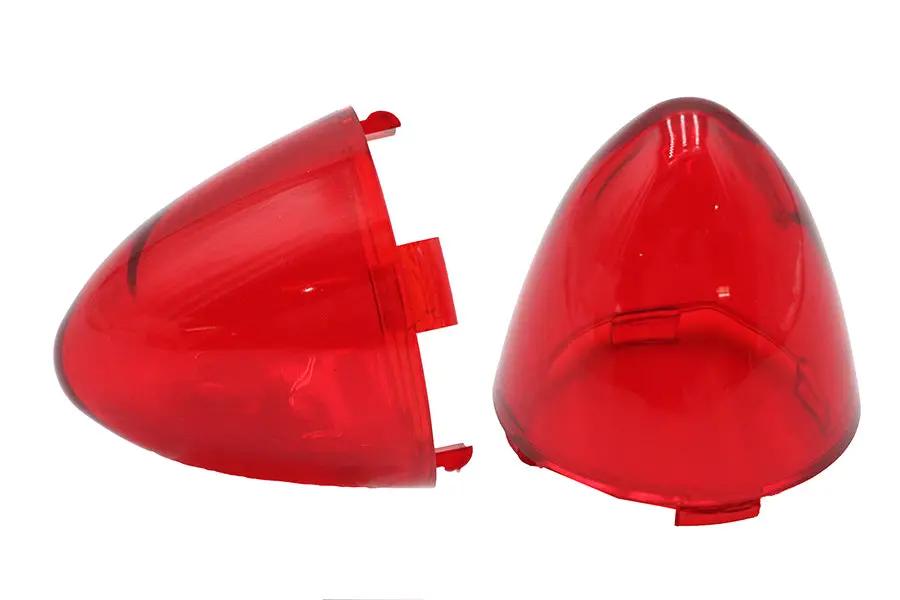V-Twin Bullistic Turn Signal Lenses in Red for Harley Davidson FXD (2005-2014) by V-Twin