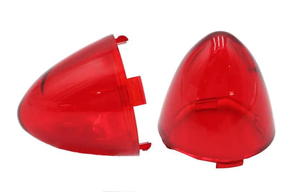 V-Twin Bullistic Turn Signal Lenses in Red for Harley Davidson FXD (2005-2014) by V-Twin