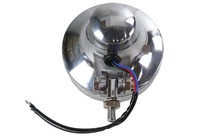 V-Twin 78882AP 4 Inch Retro Headlamp Polished Aluminum with High & Low Beams by V-Twin