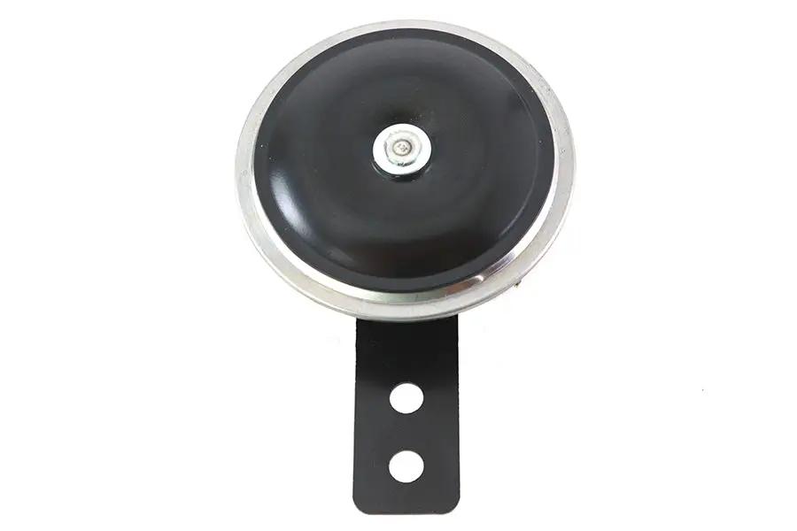 V-Twin 64088 12 Volt Mini Horn Black - Compact 72mm Diameter Horn for Motorcycle and Vehicle Use by V-Twin