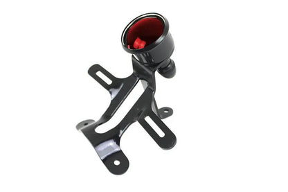 V-Twin Indian Scout Tail Lamp Assembly with Red Glass Lens and Black Finish by V-Twin