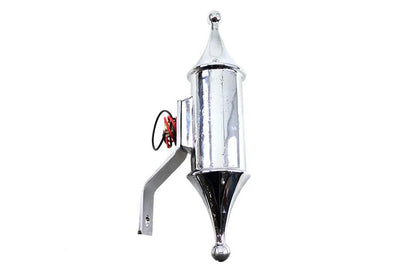 V-Twin Finch Pawn Lamp Chrome Red Lens with Universal Mounting Bracket by V-Twin