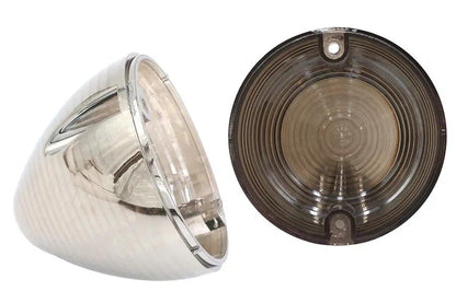 V-Twin 78952CC Bullistic Turn Signal Lenses for Harley Davidson FL - Clear by V-Twin
