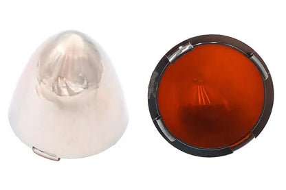 V-Twin Bullistic Amber Turn Signal Lenses for Harley Davidson - 60mm Set by V-Twin