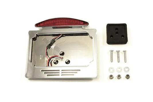 Wyatt Gatling Chrome Billet Fender Mount LED Tail Lamp Slice Type for Harley FX (1973-1982) by Wyatt Gatling