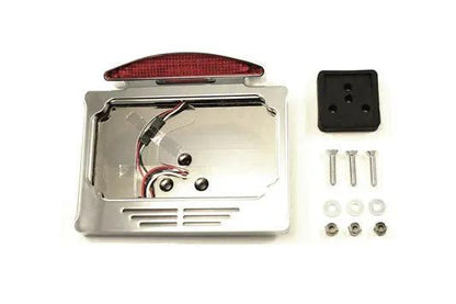 Wyatt Gatling Chrome Billet Fender Mount LED Tail Lamp Slice Type for Harley FX (1973-1982) by Wyatt Gatling