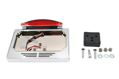 Wyatt Gatling Chrome Billet Fender Mount LED Tail Lamp Slice Type for Harley FX (1973-1982) by Wyatt Gatling