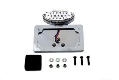 Wyatt Gatling Chrome Billet Fender Mount LED Tail Lamp with Clear Lens for Harley FX 1973-1982 by Wyatt Gatling