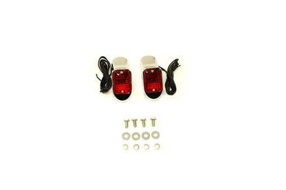 Wyatt Gatling 12-6055R Flush Deco Marker Lamp Set with Red Lens by Wyatt Gatling
