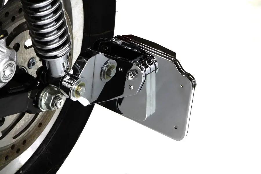 V-Twin Side Mount Tail Lamp Plate Set with Bushing for 3/4 Inch Axle or 5/8 Inch Stud - USA Made by V-Twin