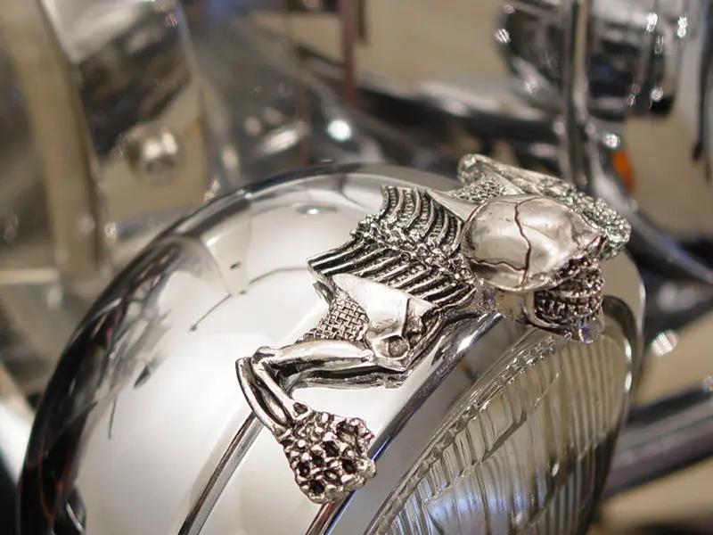 Wyatt Gatling Skull Style Ornament Chrome - Part Number O91-6305-4 by Wyatt Gatling