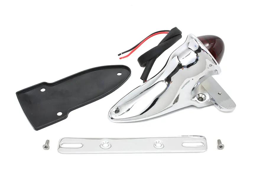 Wyatt Gatling Bates Bobber Tail Lamp Assembly Chrome - Vintage 1940s Style by Wyatt Gatling