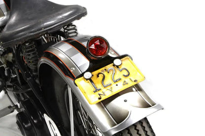 Wyatt Gatling Faceted Round Red Tail Lamp Lens for Vintage Harley Davidson Motorcycles by Wyatt Gatling