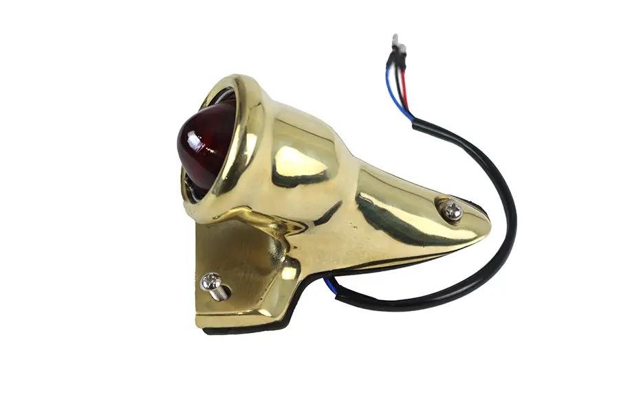 V-Twin Crocker Style LED Tail Lamp Brass - 33-1952 by V-Twin