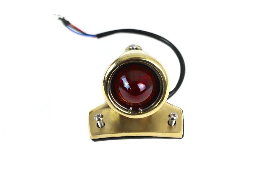V-Twin Crocker Style LED Tail Lamp Brass - 33-1952 by V-Twin