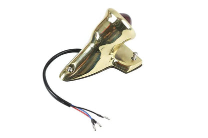 V-Twin Crocker Style LED Tail Lamp Brass - 33-1952 by V-Twin