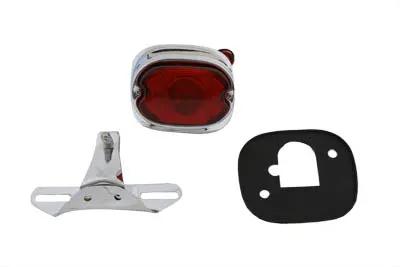 V-Twin Chrome Tail Lamp and Bracket Kit for Harley Davidson FL (1955-1964) by V-Twin