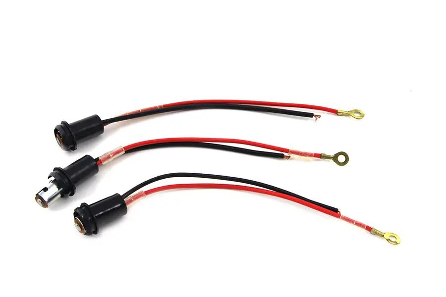 Wyatt Gatling 12-0036-AP Plastic Indicator Lamp Socket Set for Harley Davidson (Fits 1939-1948 Models) by Wyatt Gatling