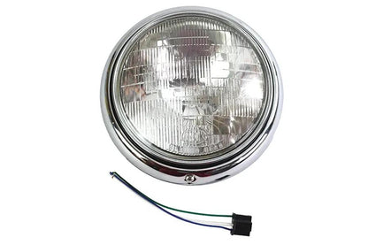 Wyatt Gatling 7 Inch Headlamp Assembly Seal Beam for Harley Davidson FL Models by Wyatt Gatling