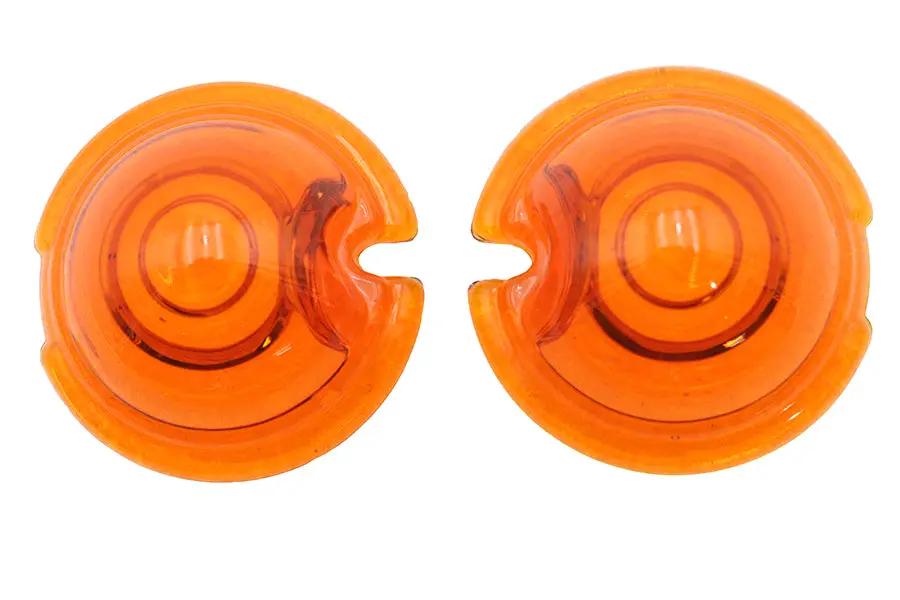 Wyatt Gatling Replica Marker Lamp Lens Glass Bullet Style Amber - Versatile for Zeppelin and Rocket Lamps by Wyatt Gatling