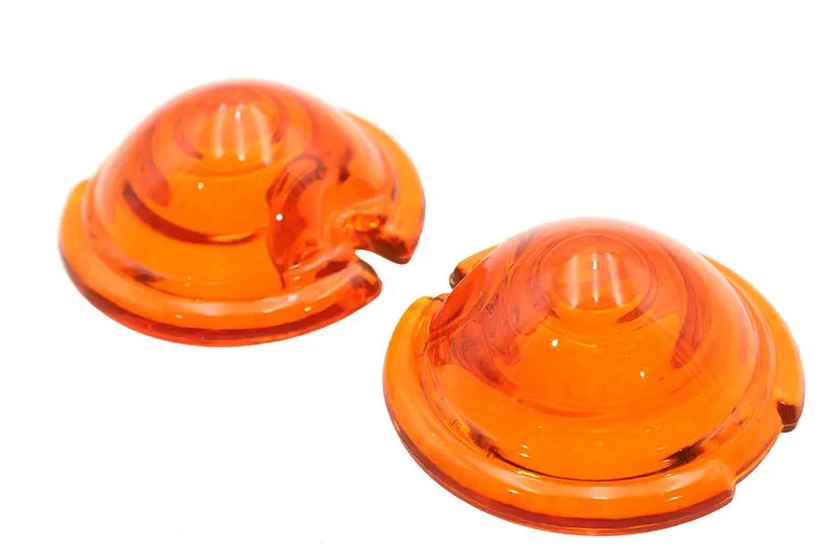 Wyatt Gatling Replica Marker Lamp Lens Glass Bullet Style Amber - Versatile for Zeppelin and Rocket Lamps by Wyatt Gatling