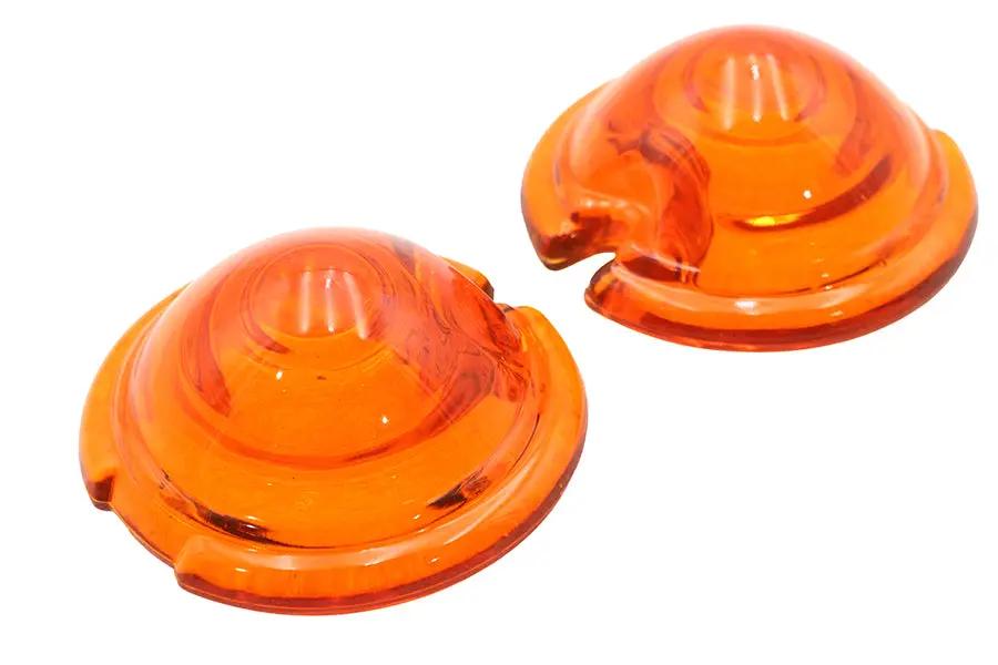 Wyatt Gatling Replica Marker Lamp Lens Glass Bullet Style Amber - Versatile for Zeppelin and Rocket Lamps by Wyatt Gatling