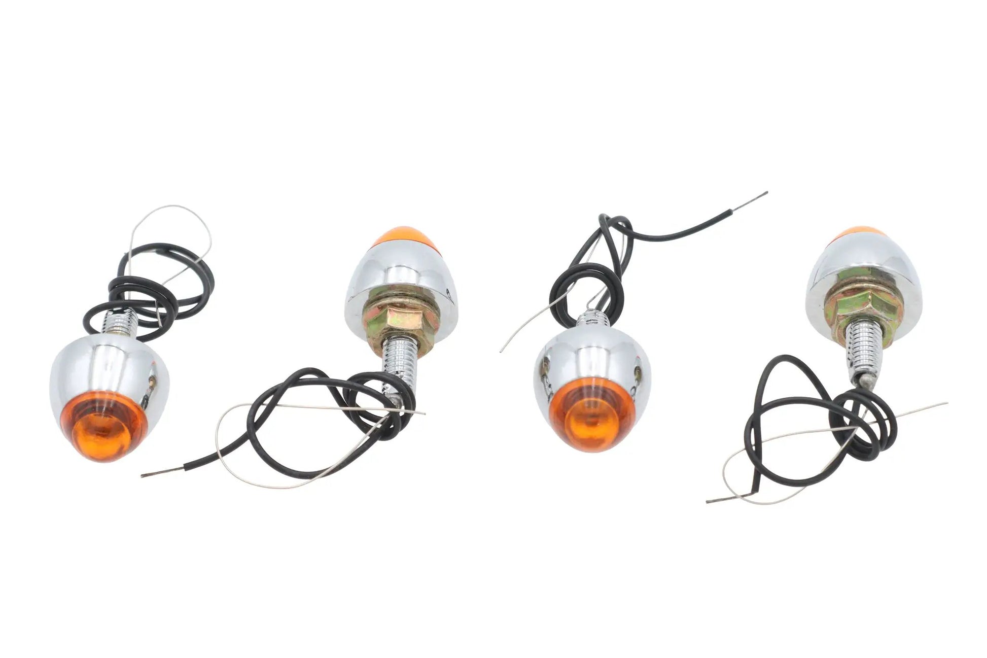 Wyatt Gatling Bullet Style Krommet Marker Lamp Stud Amber - Pack of 4 by Wyatt Gatling