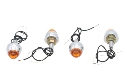 Wyatt Gatling Bullet Style Krommet Marker Lamp Stud Amber - Pack of 4 by Wyatt Gatling