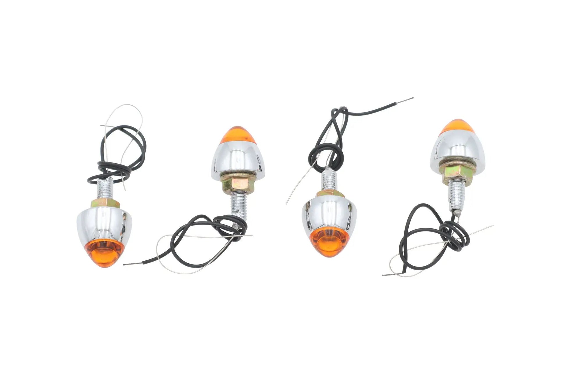 Wyatt Gatling Bullet Style Krommet Marker Lamp Stud Amber - Pack of 4 by Wyatt Gatling