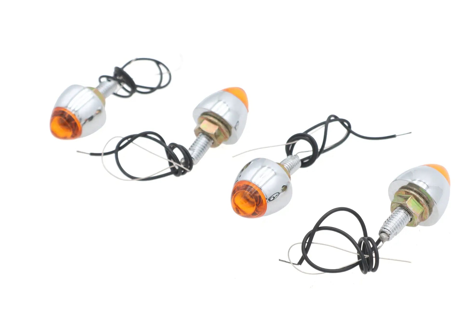 Wyatt Gatling Bullet Style Krommet Marker Lamp Stud Amber - Pack of 4 by Wyatt Gatling
