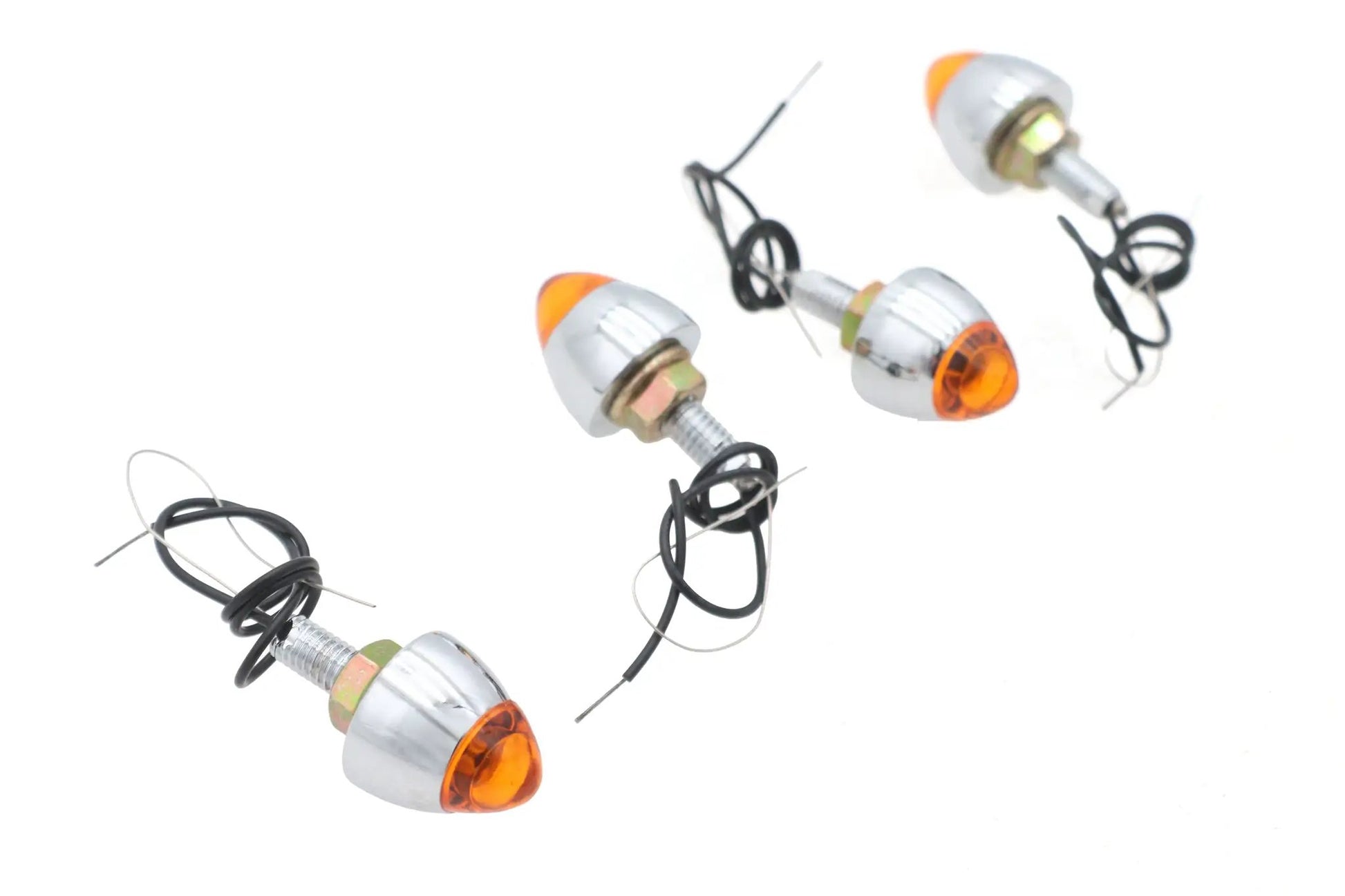 Wyatt Gatling Bullet Style Krommet Marker Lamp Stud Amber - Pack of 4 by Wyatt Gatling