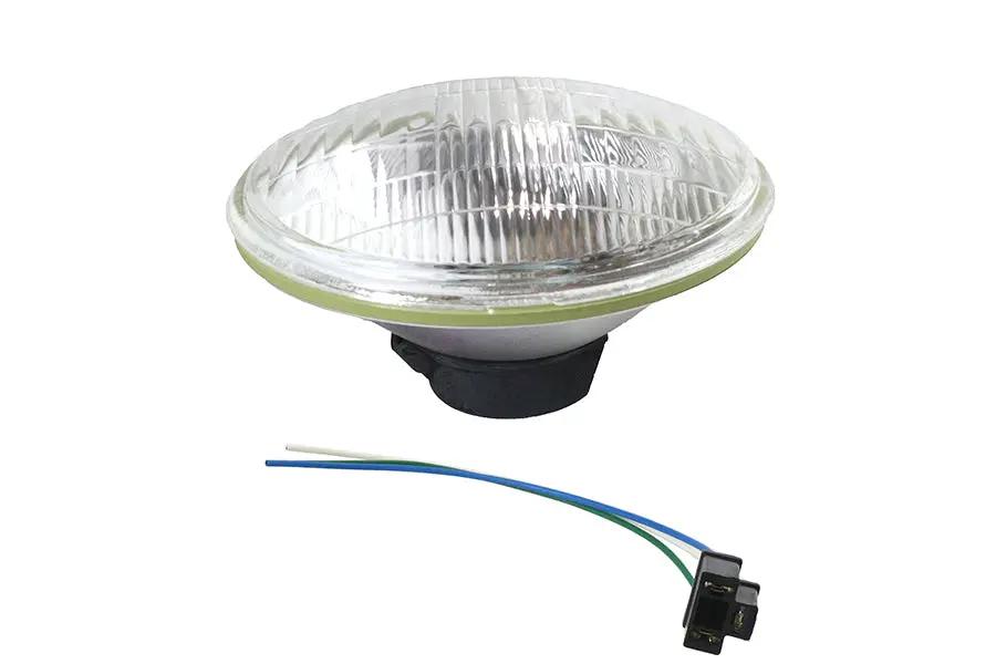 Wyatt Gatling Spring Fork H-4 Headlamp Unit – 6-1/2 Inch Round Decorative Headlamp for Show Use by Wyatt Gatling