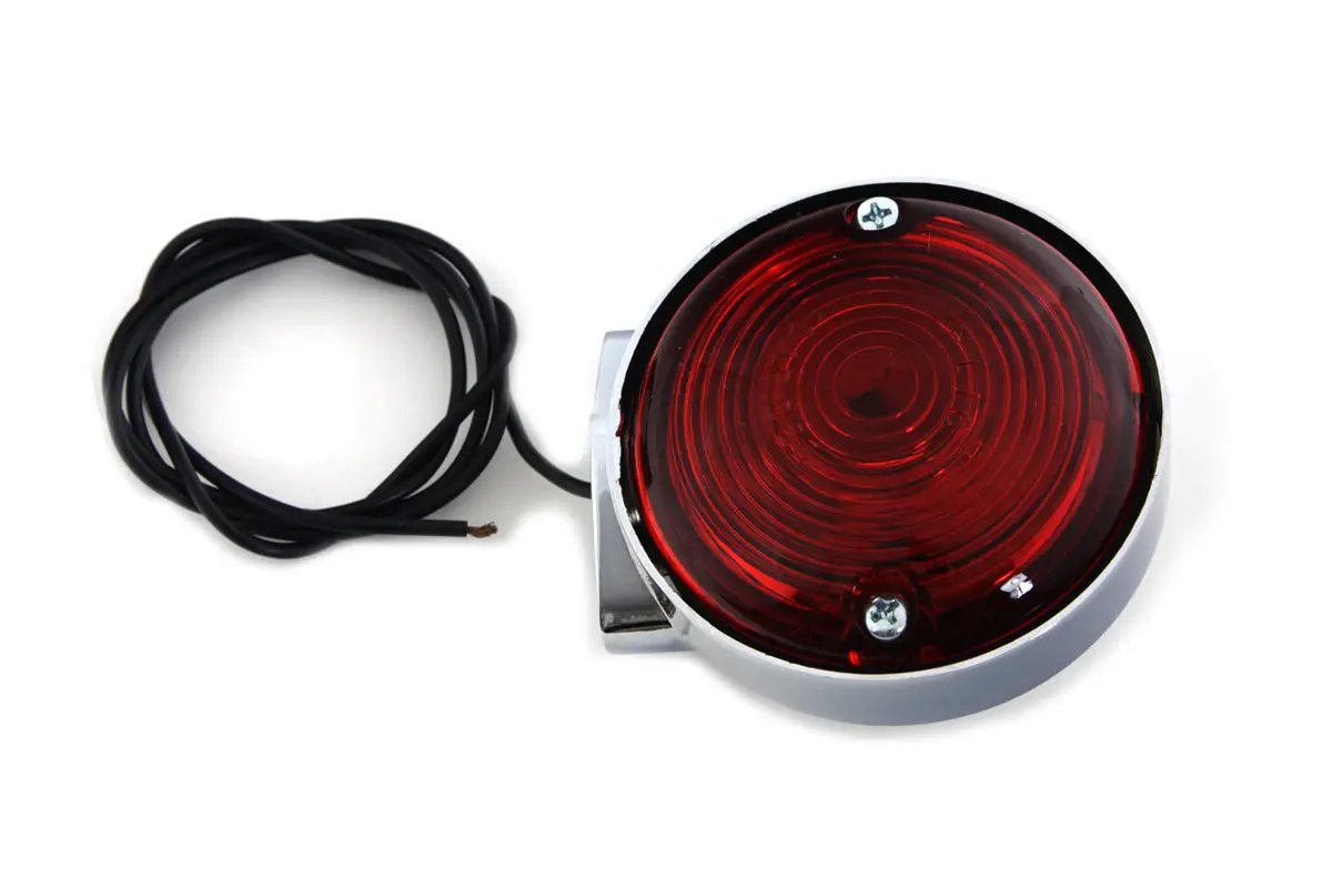 Wyatt Gatling 12-6030DRA Chrome Rear Turn Signal with Red Lens for Harley Davidson FLT by Wyatt Gatling