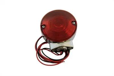 Wyatt Gatling 12-6030DRB Chrome Rear Dual Filament Signal Light with Red Lens for Harley Davidson FLT by Wyatt Gatling