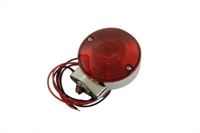 Wyatt Gatling 12-6030DRB Chrome Rear Dual Filament Signal Light with Red Lens for Harley Davidson FLT by Wyatt Gatling