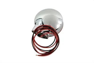Wyatt Gatling 12-6030DRB Chrome Rear Dual Filament Signal Light with Red Lens for Harley Davidson FLT by Wyatt Gatling