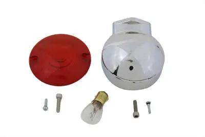 Wyatt Gatling 12-6030DRB Chrome Rear Dual Filament Signal Light with Red Lens for Harley Davidson FLT by Wyatt Gatling