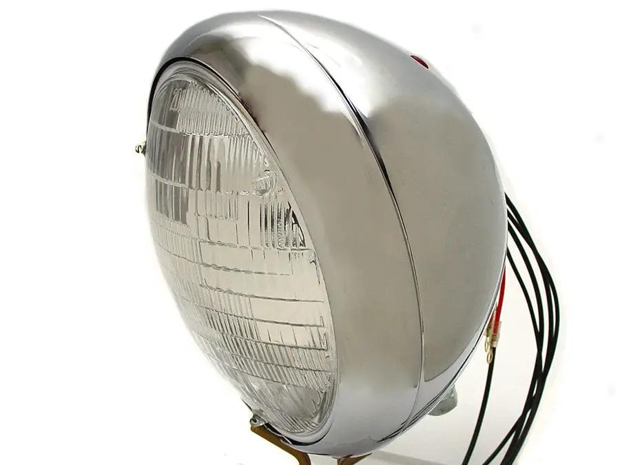 V-Twin Chrome 7 inch K Headlamp for Harley Davidson XL and K Models by V-Twin